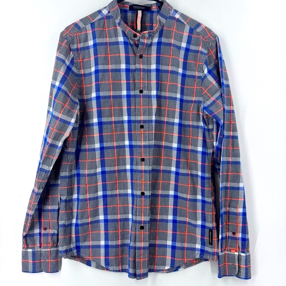 Scotch & Soda Blue And Red Casual Button Down Shi… - image 2